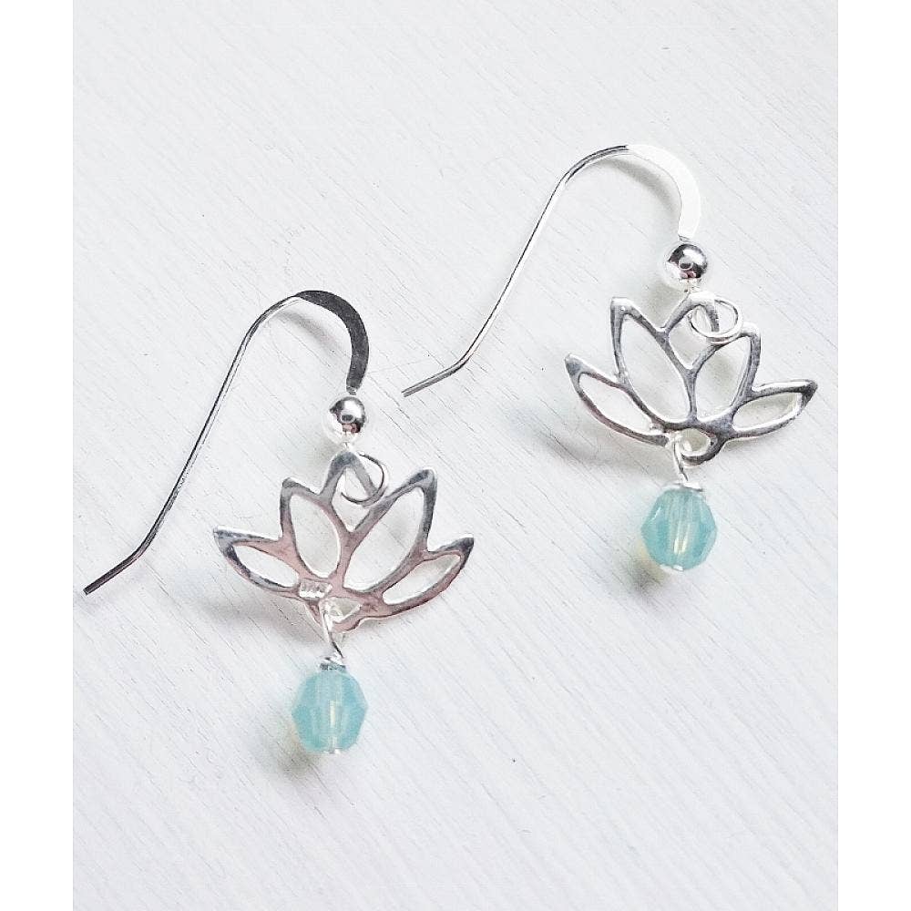 SD105 Sosie Designs - Lotus Blooms Earrings In Pacific Opal