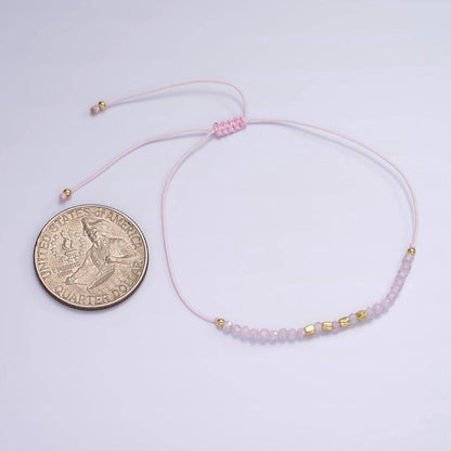 Aim Eternal - Pink Friendship Bracelet Rope Cord Adjustable Bracelet