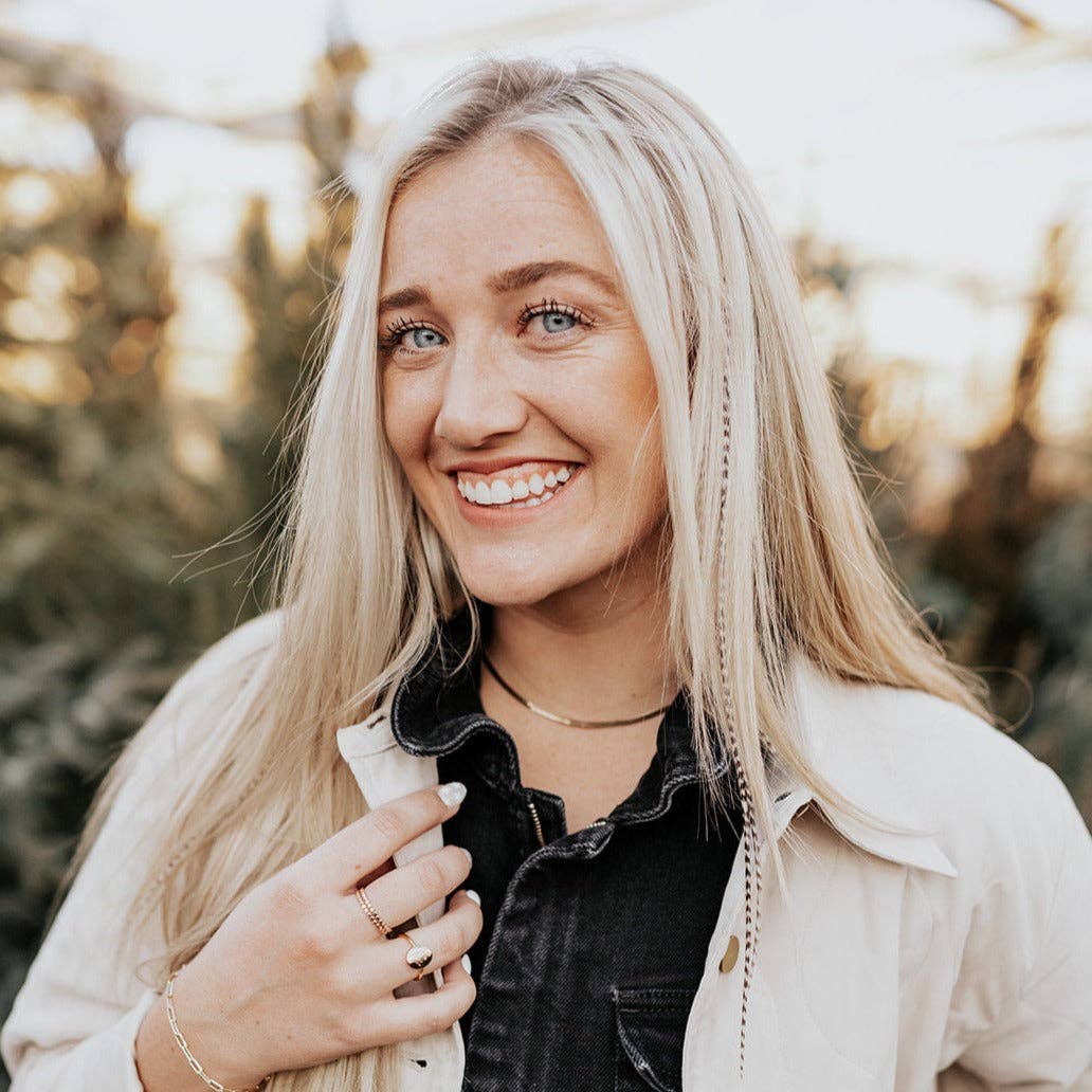 Mauve Jewelry Co. - Jade Gold Filled Herringbone Necklace