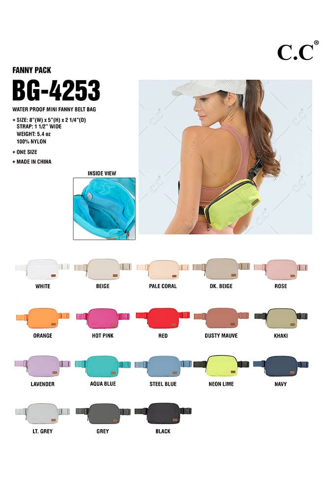 Hana - C.C Water Proof Mini Fanny Belt Bag