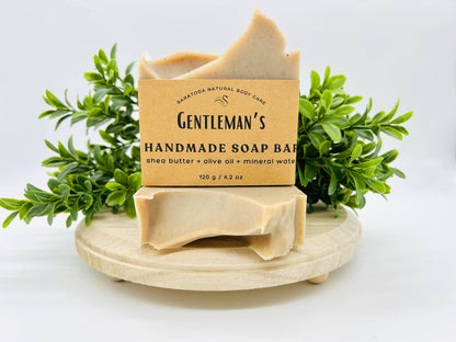 SARATOGA NATURAL BODY CARE LLC - Gentleman's Handmade Soap Bar VEGAN COLD PROCESS