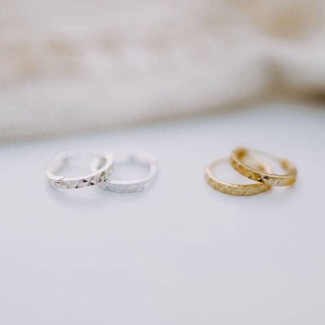 Mauve Jewelry Co. - Sydney Hammered Hoops