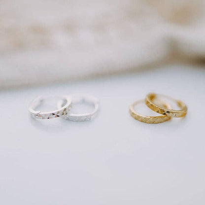 Mauve Jewelry Co. - Sydney Hammered Hoops
