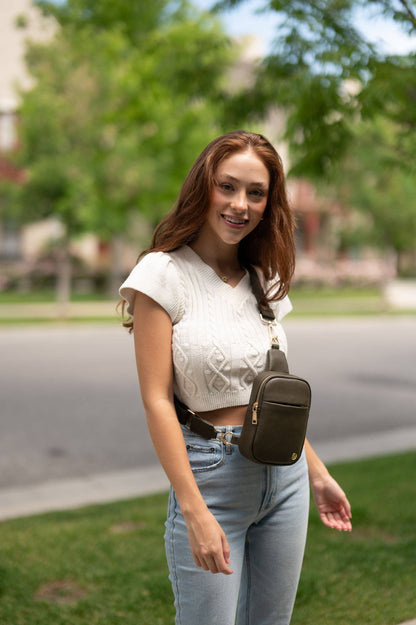 modern and chic - Bridget Sling Crossbody Fanny Mini Belt Bag