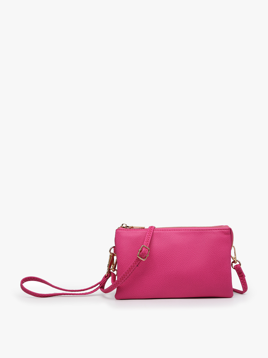 Jen & Co. - Riley Monogrammable 3 Compartment Crossbody/Wristlet | M013