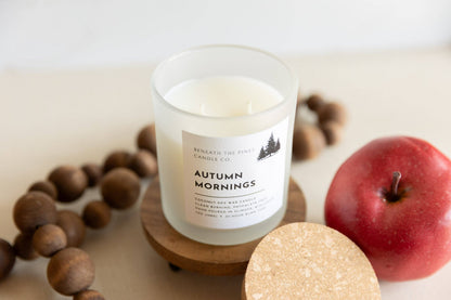 Beneath The Pines Candle Co. - Autumn Mornings: Coconut-Soy Candle