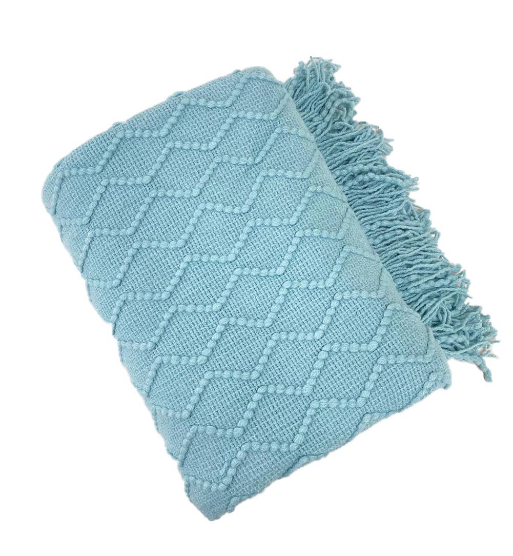 Fennco Styles - Weave Knit 50x60 Inch Throw Blanket