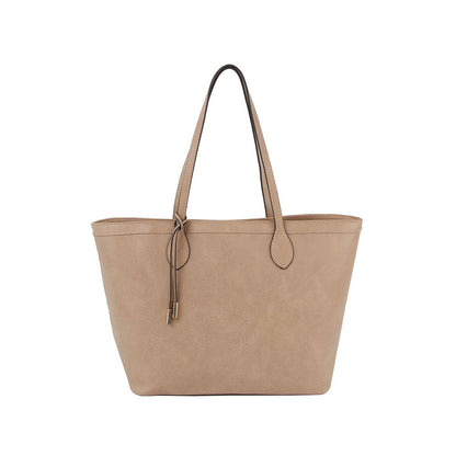 Handbag Factory Corp - Fashion shopper tote bag with knot detail