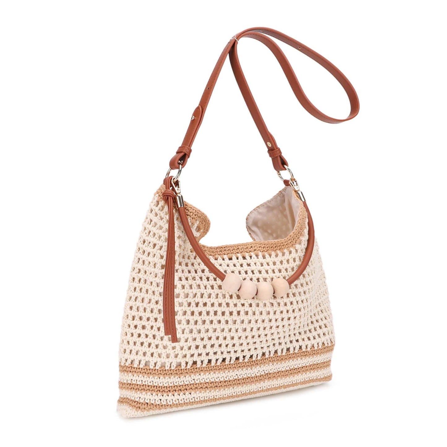 MiMi Wholesale - EJ60388 Elia Crochet Crossbody/Tote Bag