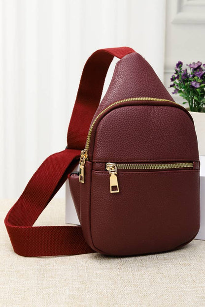 Hana - Solid PU Sling Bag