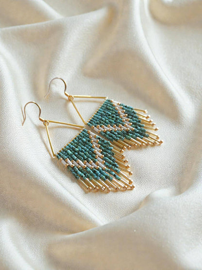 Mountain Sun Creations - Millie - Triangle Fringe Earrings