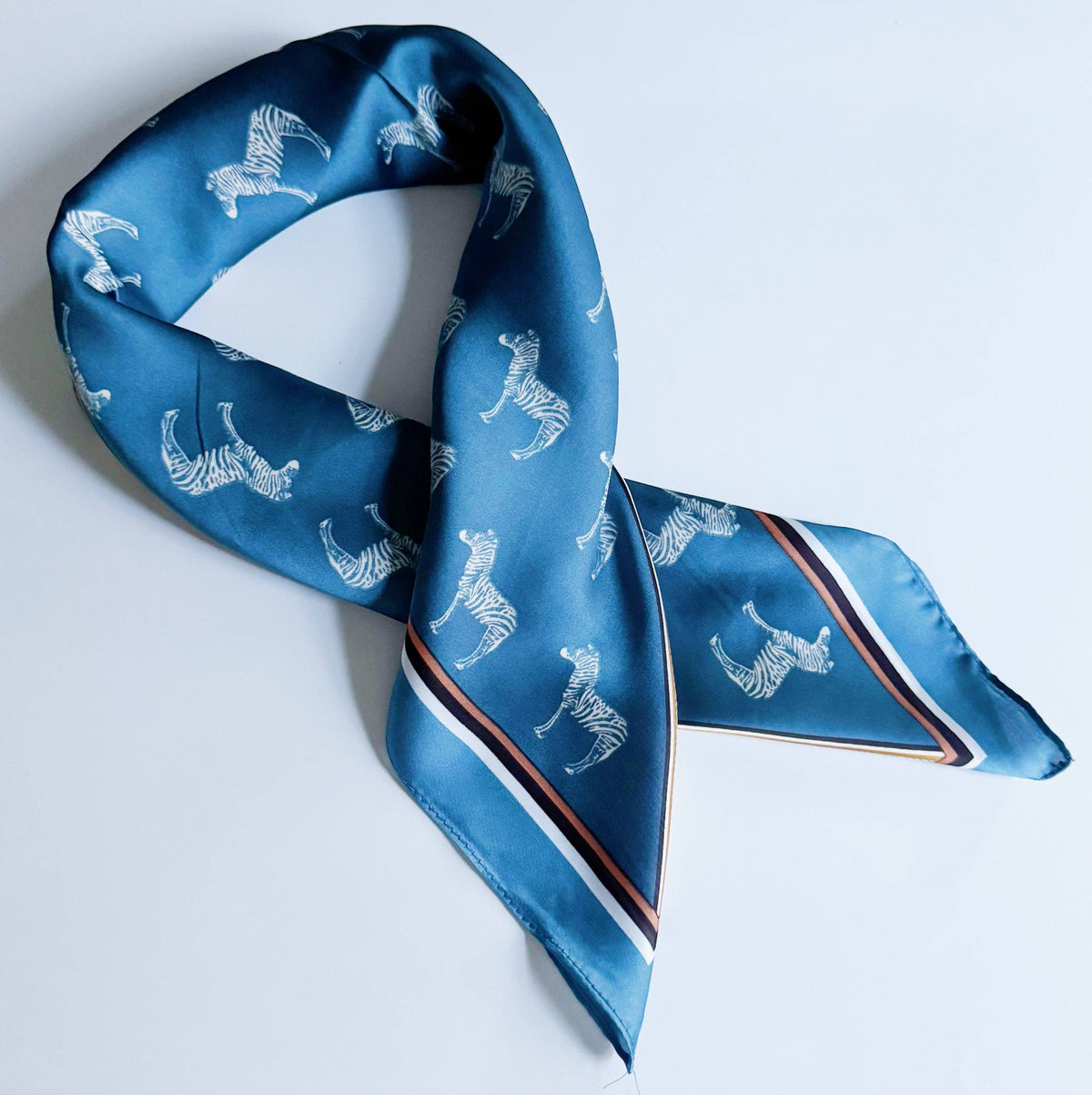 Ellison+Young - Silky Muse Satin Square Scarf - Chic Silky Scarf For Hair, Neck, Or Bag Styling