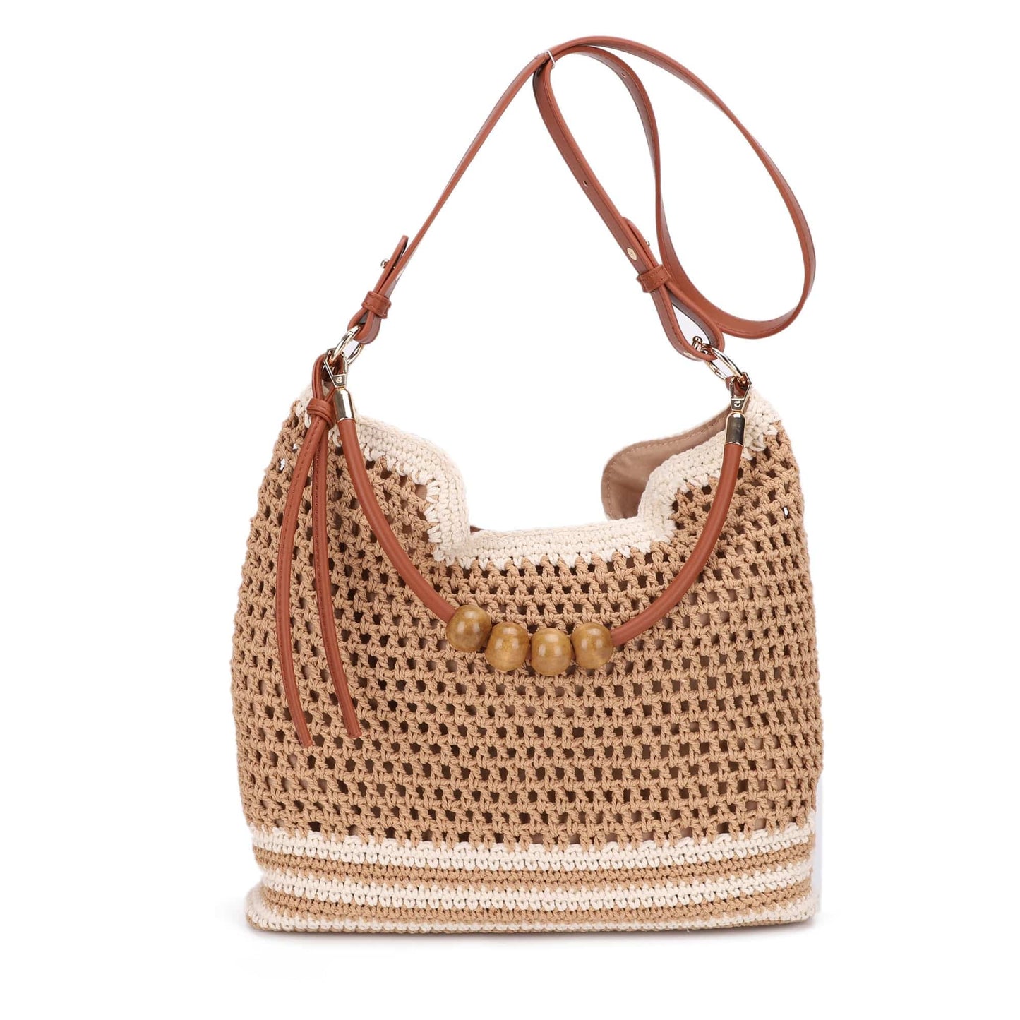 MiMi Wholesale - EJ60388 Elia Crochet Crossbody/Tote Bag