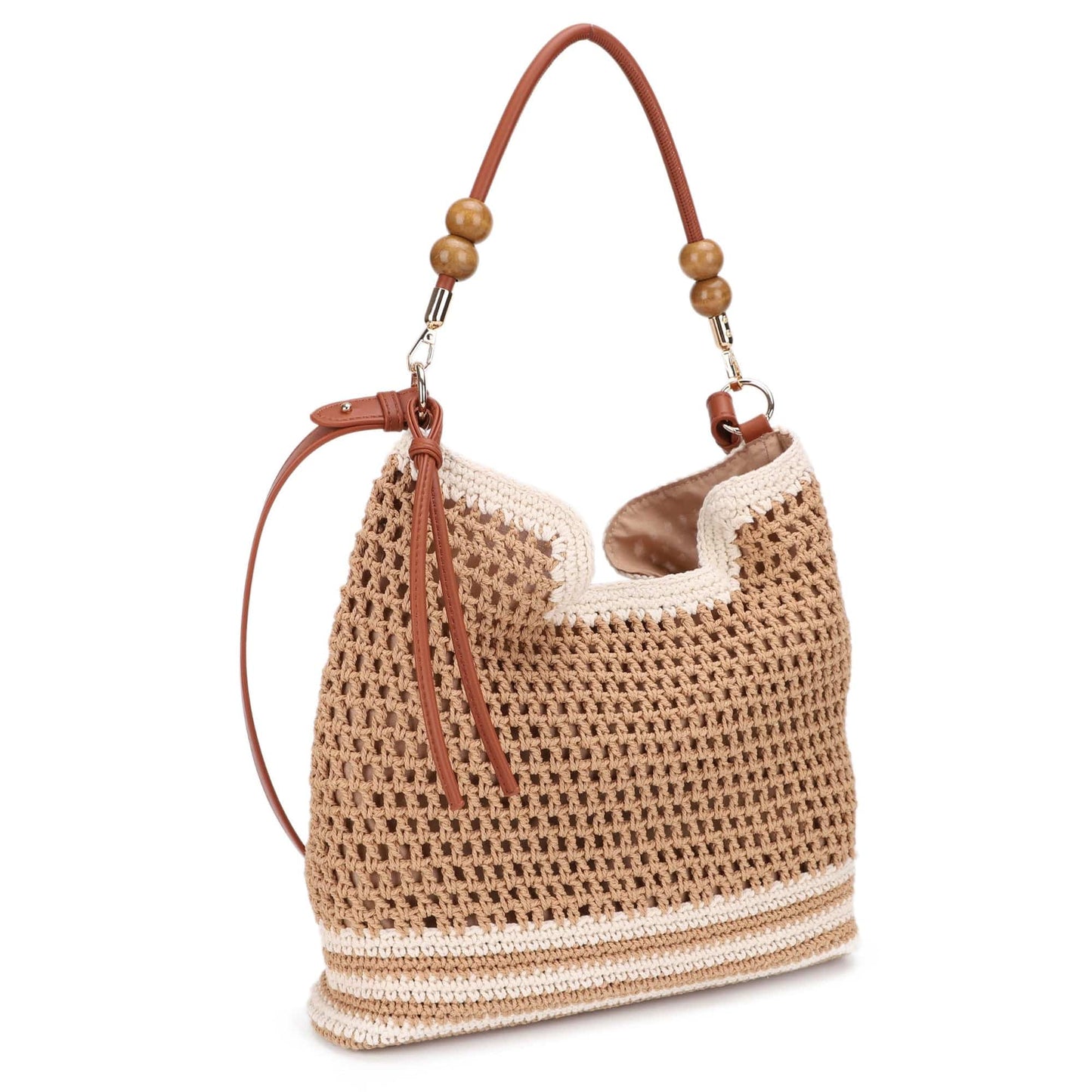 MiMi Wholesale - EJ60388 Elia Crochet Crossbody/Tote Bag