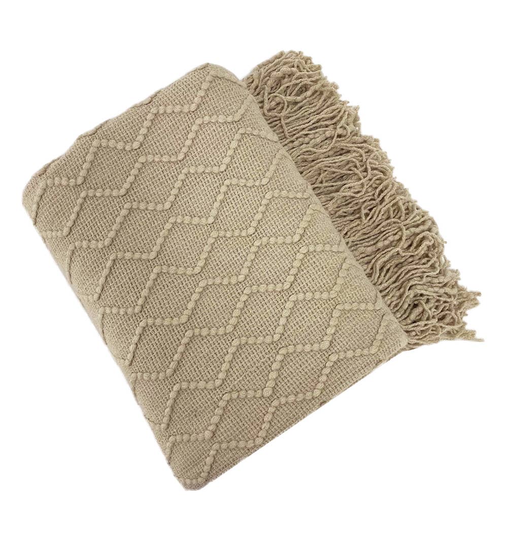 Fennco Styles - Weave Knit 50x60 Inch Throw Blanket