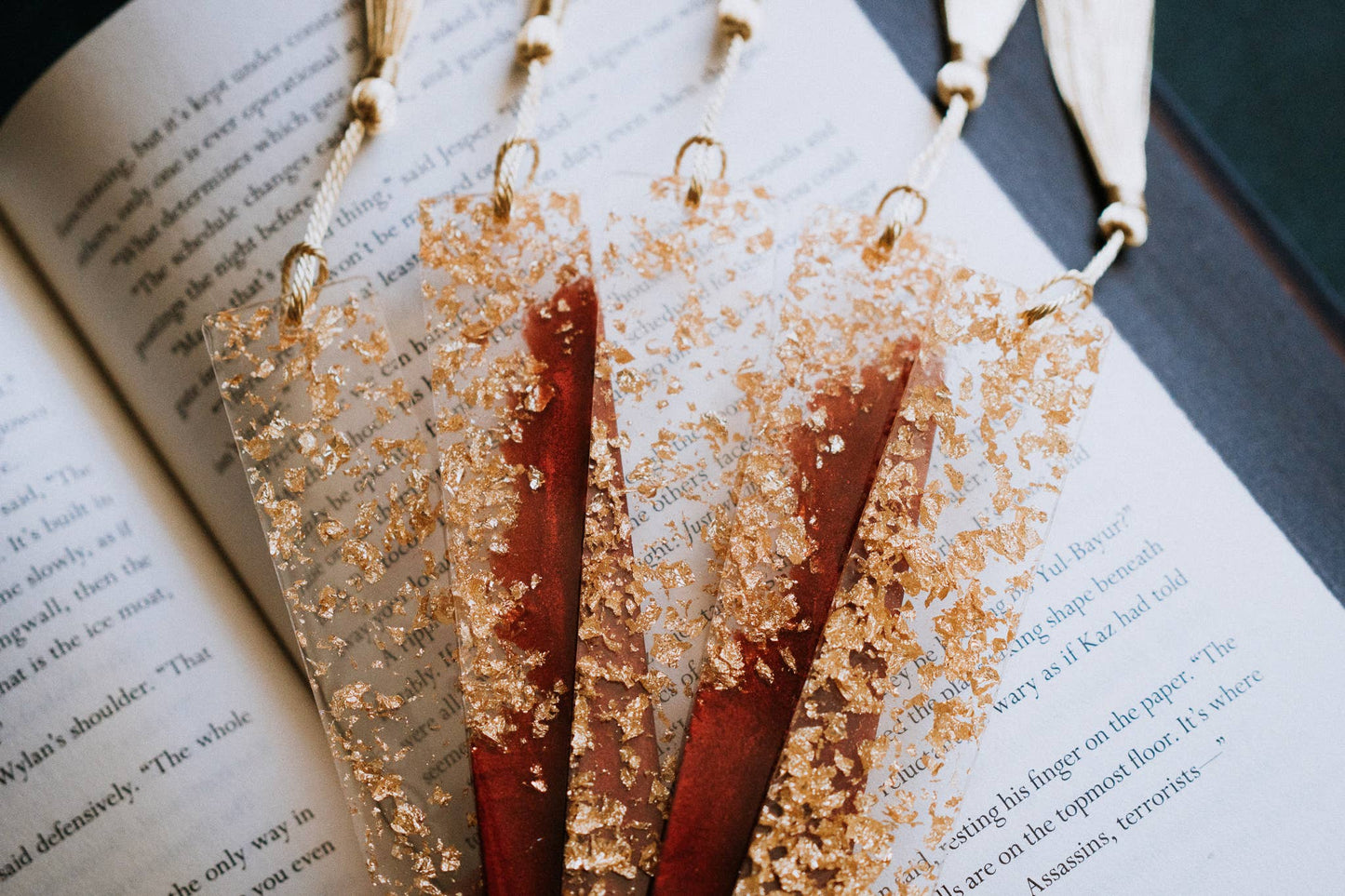 Dège Creative - Red & Gold Bookmark