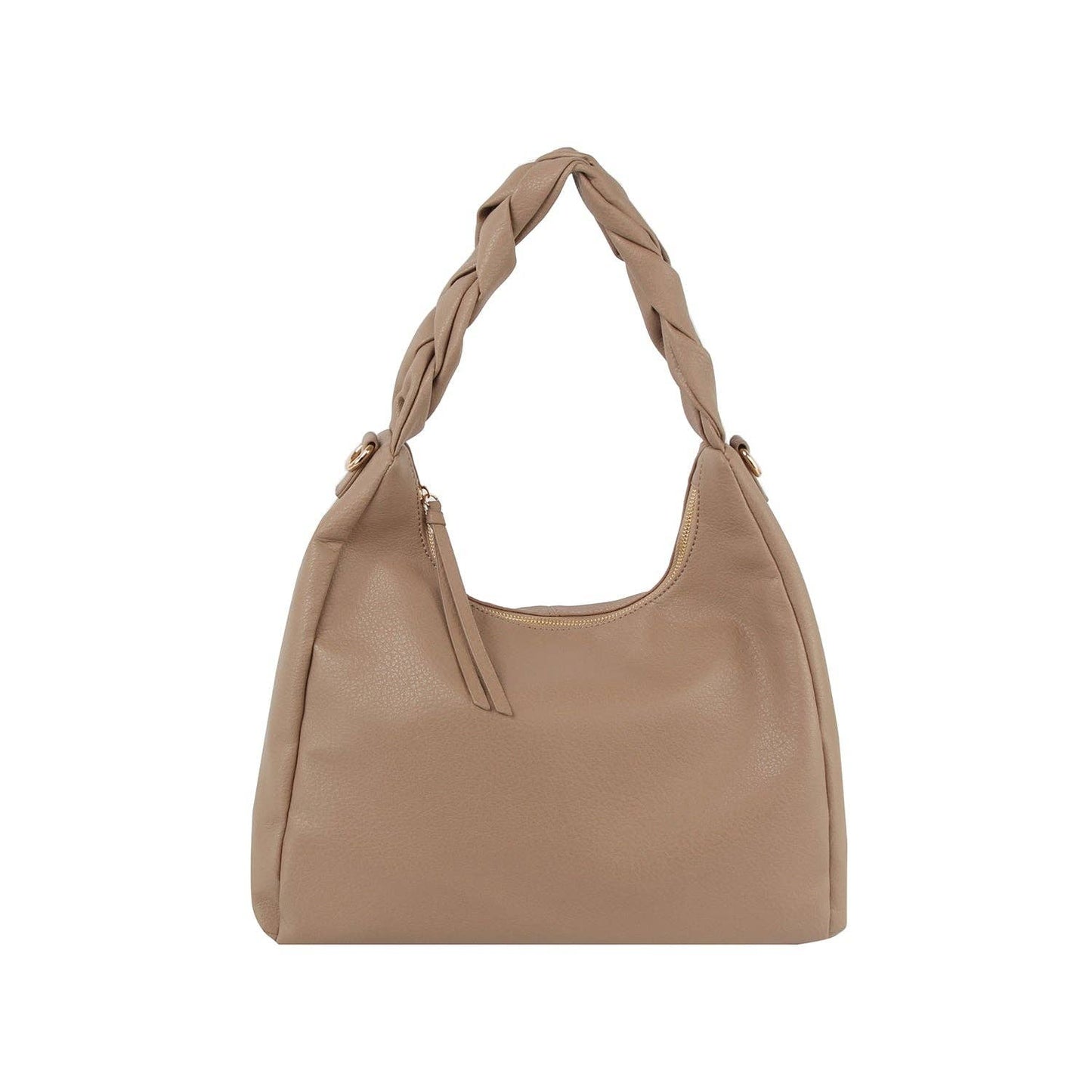 Handbag Factory Corp - Braided handle point hobo shoulder bag