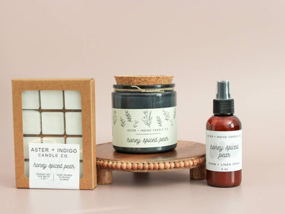 Aster + Indigo Candle Co. - Honey Spiced Pear | Soy Candle