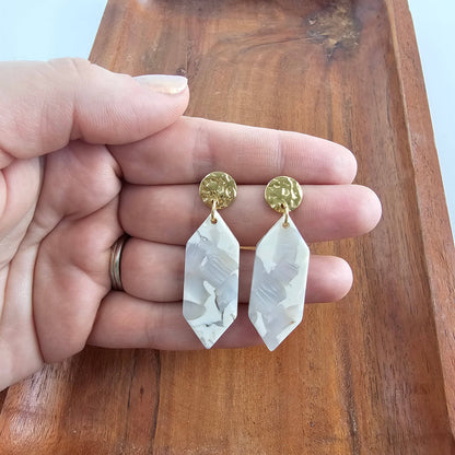 Spiffy & Splendid - Gemma Earrings - Breezy White // Spring, Summer, Mother's Day