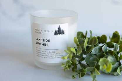 Beneath The Pines Candle Co. - Lakeside Summer: Coconut-Soy Candle