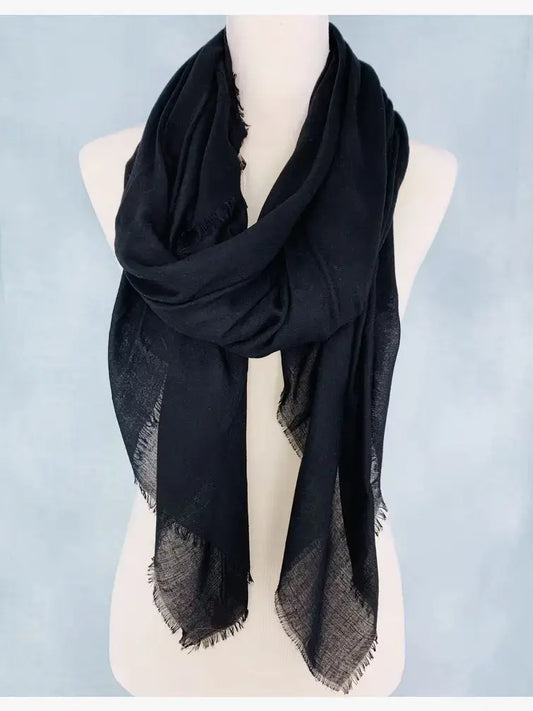 JC Sunny Fashion - 10 Colors-Soft As Cashmere Oversized Solid Frayed Scarf