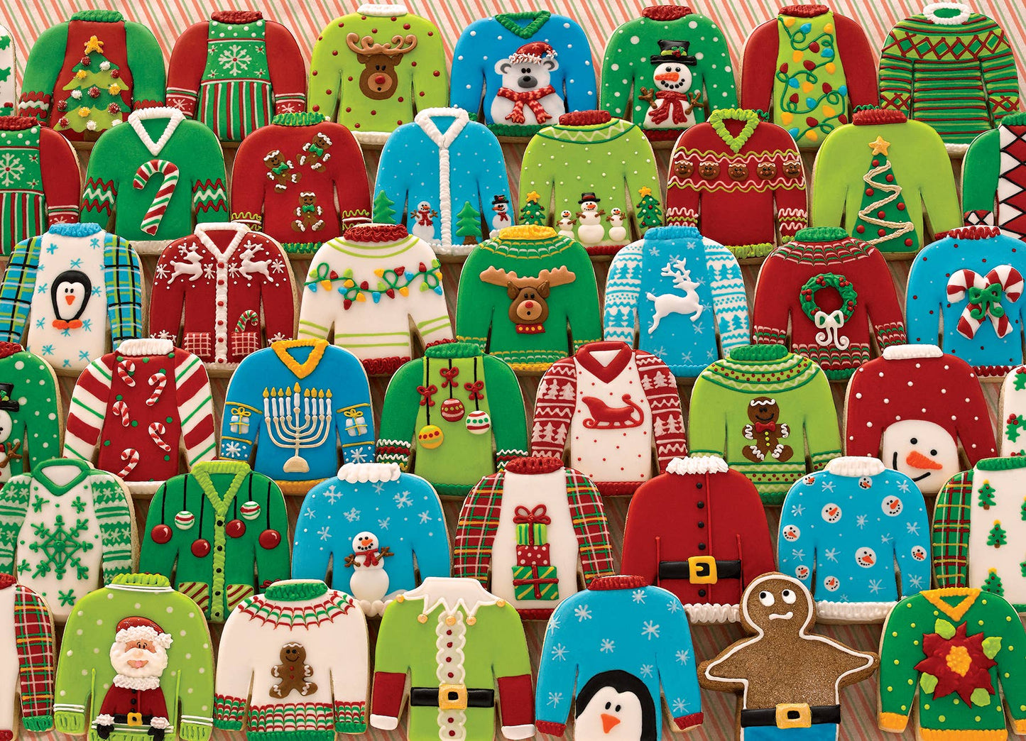 Outset Games and Cobble Hill Puzzles - Ugly Xmas Sweaters 1000pc puzzle