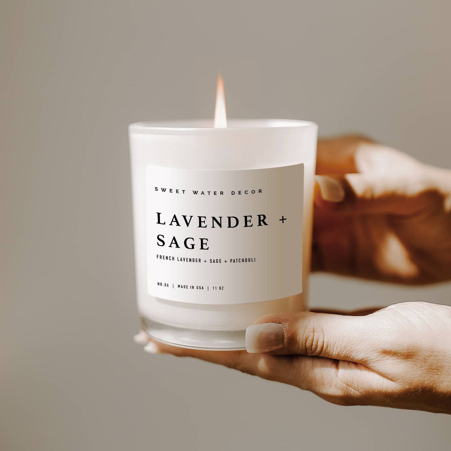 Sweet Water Decor - Lavender and Sage 11 oz Soy Candle - Home Decor & Gifts