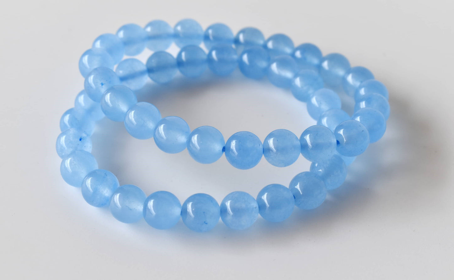 Soothing Crystals - Chalcedony Bracelet (Communication and Peace Of Mind )