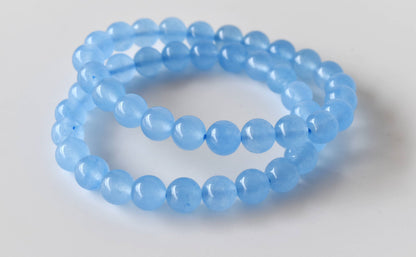 Soothing Crystals - Chalcedony Bracelet (Communication and Peace Of Mind )