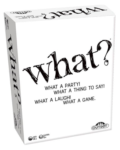 Outset Games and Cobble Hill Puzzles - What? (new design) Easy to Learn. Impossible not to laugh.