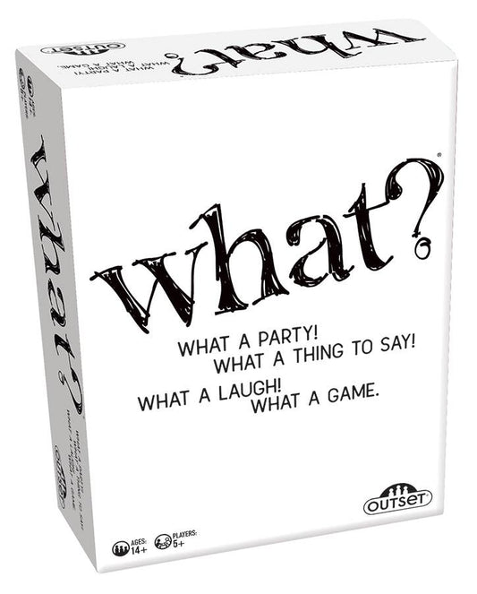 Outset Games and Cobble Hill Puzzles - What? (new design) Easy to Learn. Impossible not to laugh.