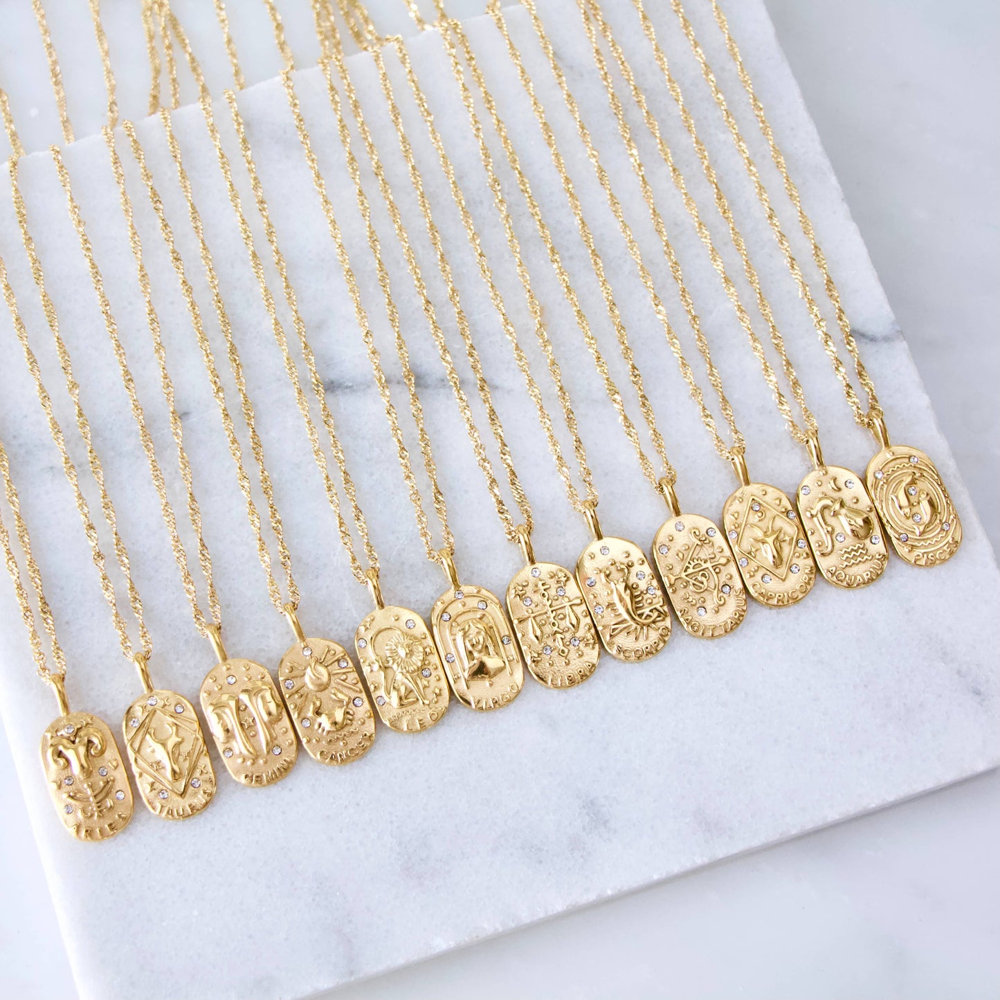 Mesa Blue - Zodiac Sign Necklaces - Waterproof