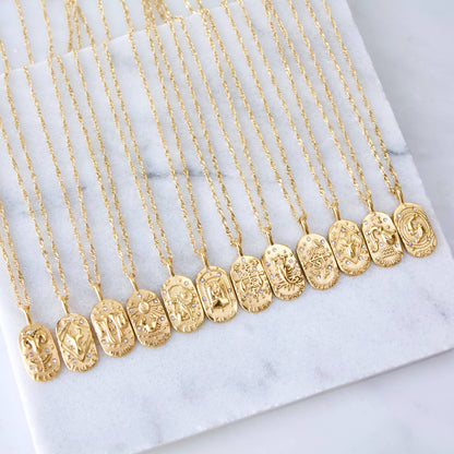 Mesa Blue - Zodiac Sign Necklaces - Waterproof