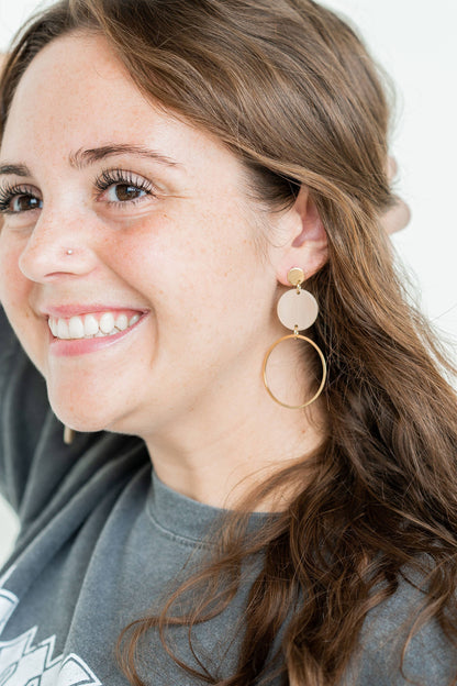 Spiffy & Splendid - Sadie Earrings - Linen //  Jewelry, Gifts