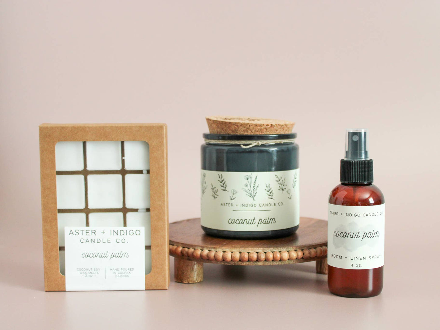 Aster + Indigo Candle Co. - Coconut Palm | Summer | Candle
