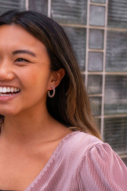 Spiffy & Splendid - Cam Mini Hoops - Gold Flake // Earrings, Gift