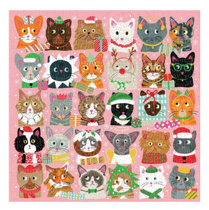 Chronicle Books - Festive Furballs 500 Piece Puzzle