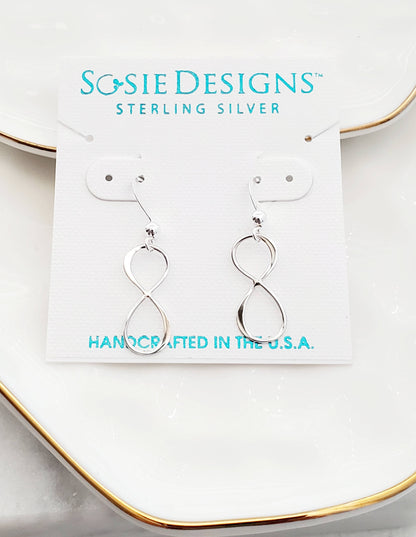 SD108 Sosie Designs - Silver Infinity Earrings *