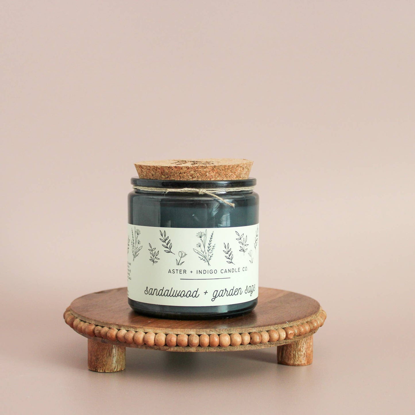 Aster + Indigo Candle Co. - Sandalwood + Garden Sage | Summer Candle
