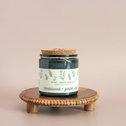Aster + Indigo Candle Co. - Sandalwood + Garden Sage | Summer Candle