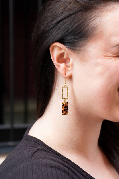 Spiffy & Splendid - Raya Earrings - Cheetah // Leopard, Jewelry, Gifts
