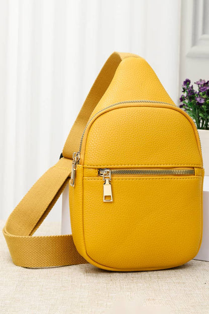 Hana - Solid PU Sling Bag