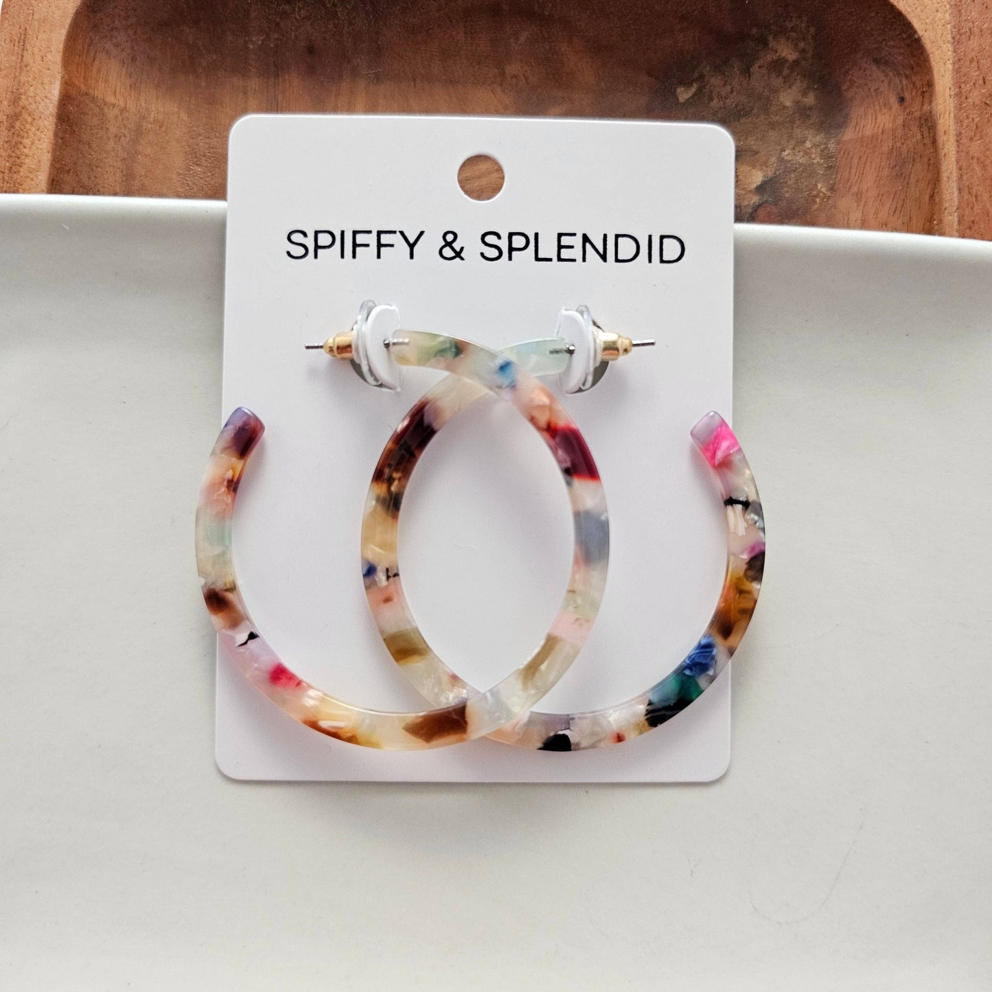 Spiffy & Splendid - Cameron Hoops - Multicolor // Gift, Earrings, Jewelry