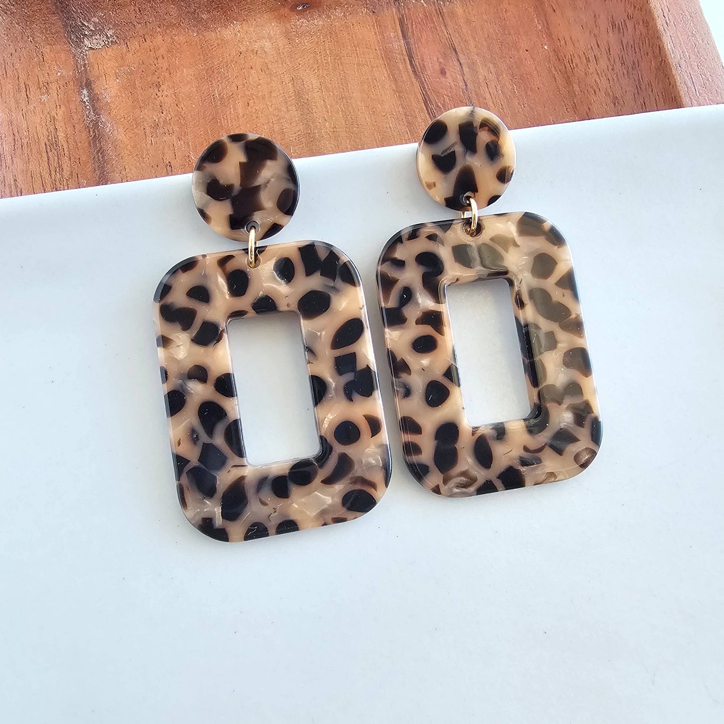 Spiffy & Splendid - Margot Earrings - Cheetah // Gift, Jewelry, Leopard
