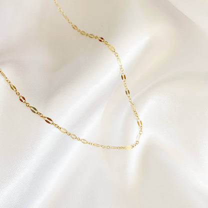 True by Kristy Jewelry - Kamryn Dapped Sequin Layering Chain Necklace Gold Filled