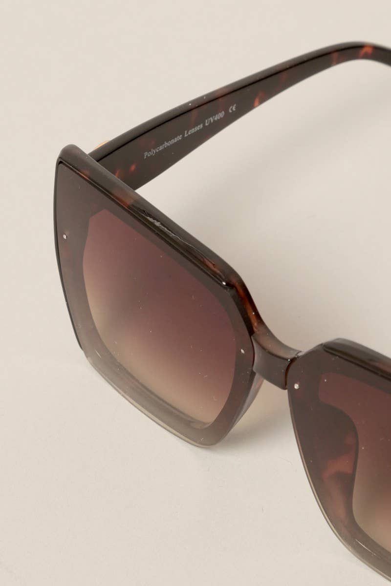 Fashion City - Tinted Lenses Square Sunglasses for Women