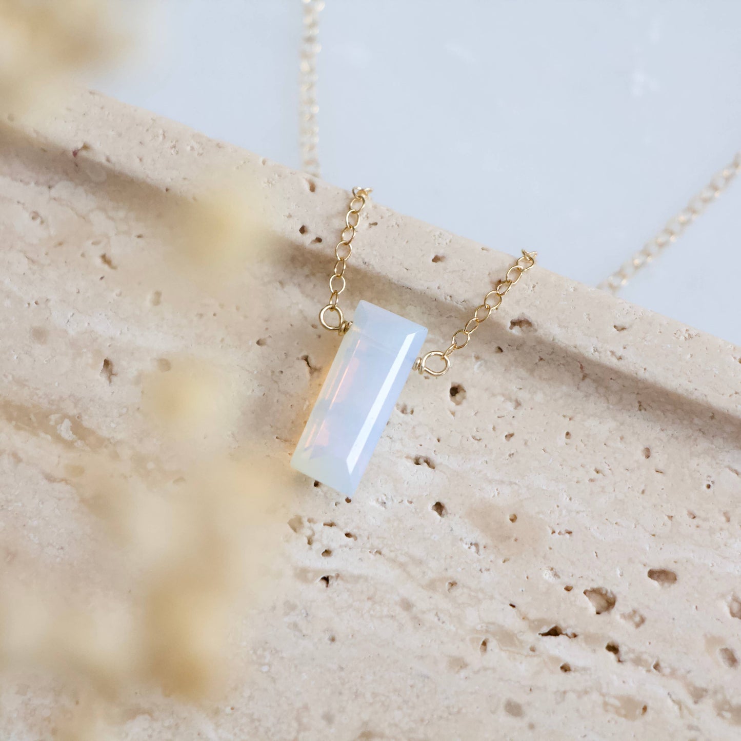 Mesa Blue - Opalite Necklace - Gold Filled
