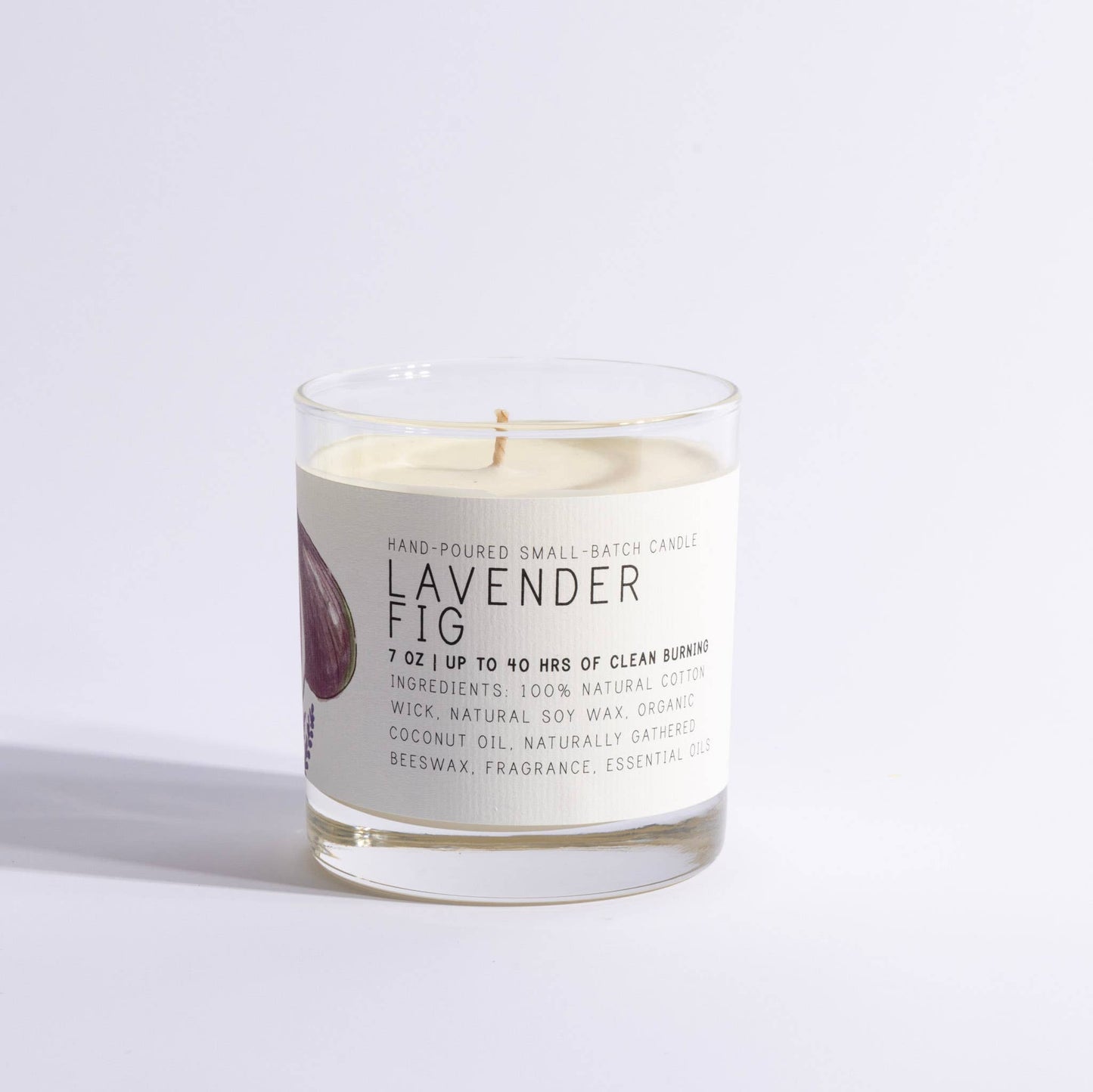 Just Bee - Lavender Fig - Medium Glass - Just Bee Candle