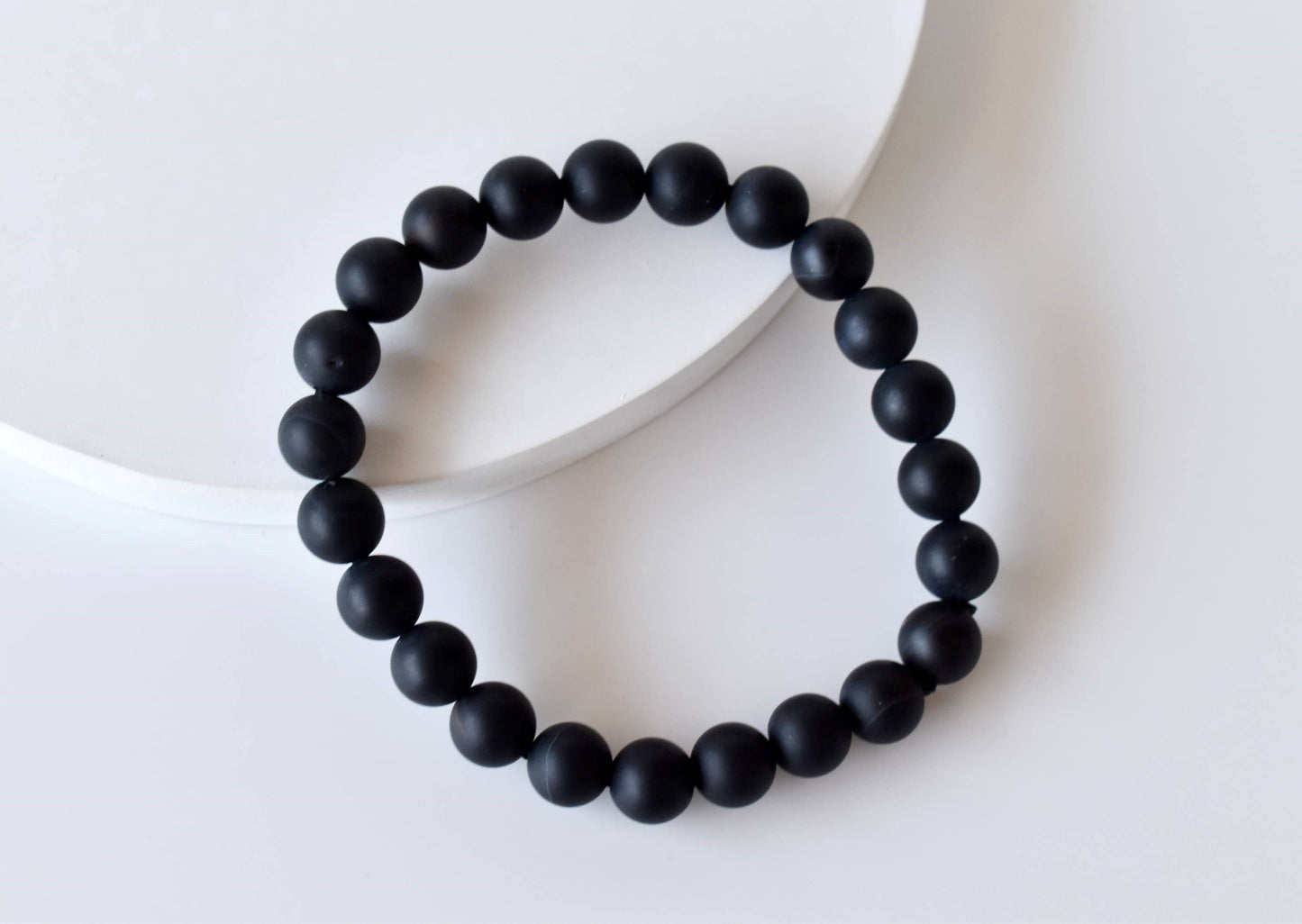 Soothing Crystals - Matt Black Onyx Bracelet (Focus and Growth)