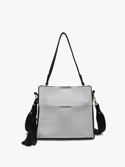 Jen & Co. - M1867 Lyla 2-in-1 Bucket Bag w/ Guitar Strap
